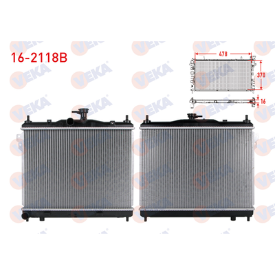Su Radyatörü  VEKA 16-2118B