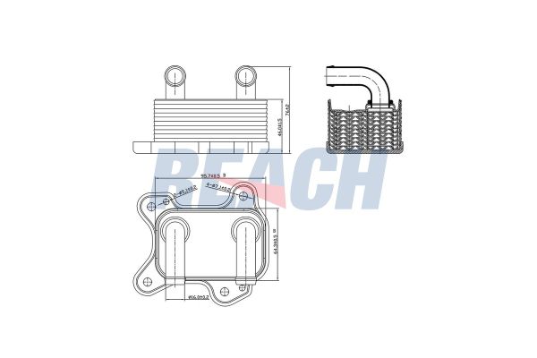 Motor Yağ Soğutucu  Opel Corsa C (2000->)  BROM OP5003