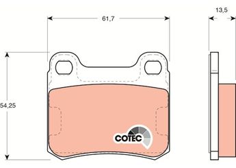 Fren Disk Balata Arka RECOVER 73611  