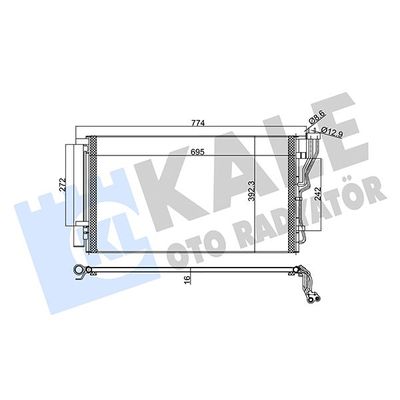 Klima Radyatörü  Hyundai Sonata (YF)(2010->)  KALE 350620
