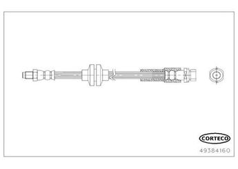 Fren Hortumu Arka Sağ veya Sol CORTECO 49384160  49384160 31317913