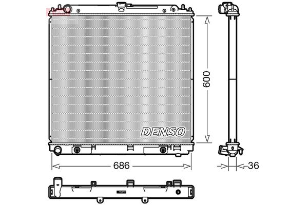Su Radyatörü  DENSO DRM46042
