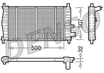 Su Radyatörü  DENSO DRM10042  DRM10042 1001855 1E0415200 1E0415200A
