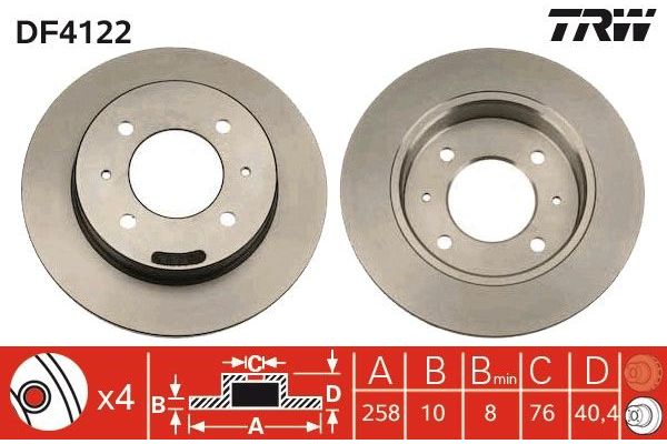 Fren Disk Ayna Arka Sağ ve Sol Hyundai Elantra (XD)(2000->)  FRENBU 16540
