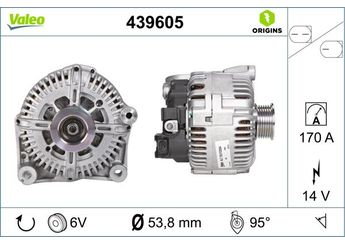 Alternatör  VALEO 439605  12317796125 12317801173 12 31 7 796 125 12 31 7 801 173 7796125 7 796 125 7801173 7 801 173