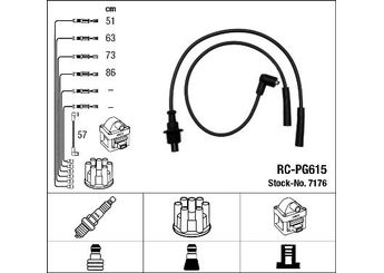 Buji Kablosu  NGK 7176  5967J9 5967K9 5967.K9
