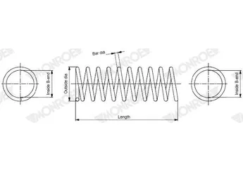 Helezon Yayı Ön MONROE SP3318  A2033214904 2033214904
