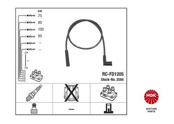 Buji Kablosu  SWAPP 50127  1095589 1089980 1089 980 1095 589 1095591 1095 591 1095592 1095 592