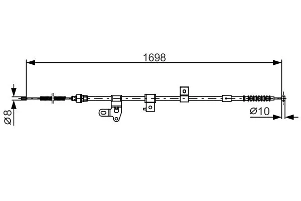 El Fren Teli Arka Sağ veya Sol BOSCH 1 987 482 346