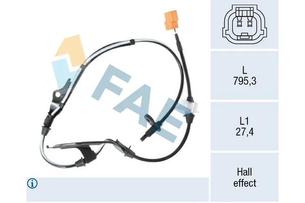 Abs Sensörü Ön Sol Honda Accord Tourer (CN/CM)(01.2003->)  AISIN 57455SDC013