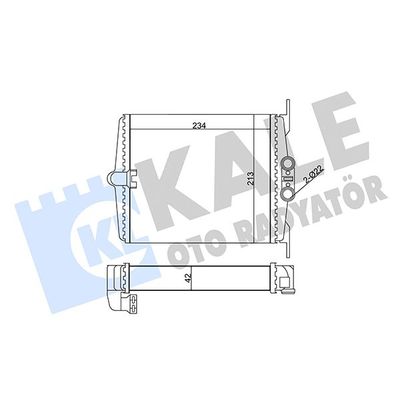 Kalorifer Radyatörü  Mercedes S -Serisi Coupe (BM 140)(01.1992->)  MGA 81239