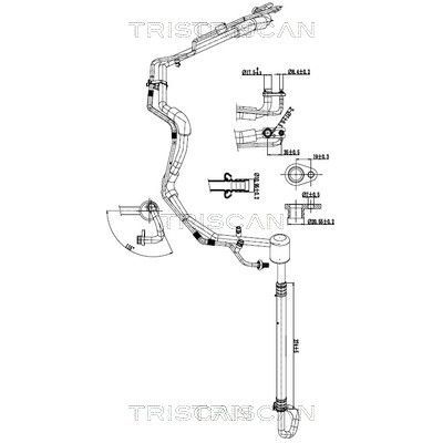 Klima Hortumu  Peugeot Expert P.Van (02.2007->)  PSA ORJINAL 6460XV