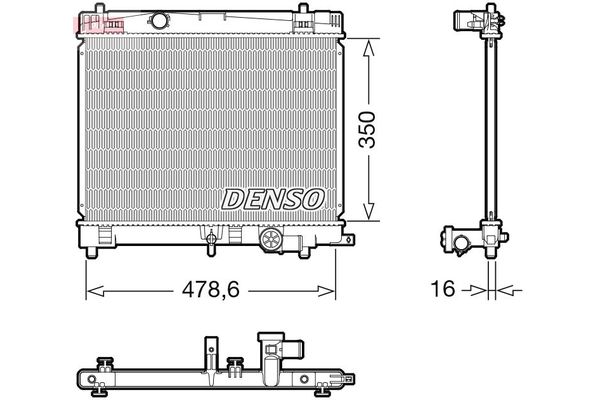 Su Radyatörü  DENSO DRM50137
