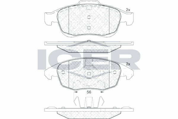 Fren Disk Balata Ön Citroen DS4 (03.2011->)  WONGA 22501
