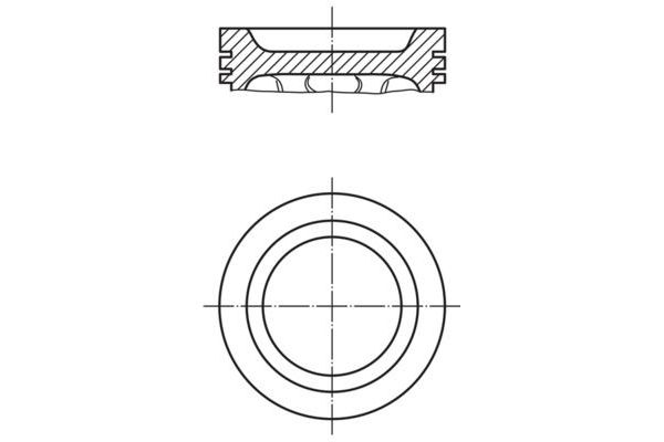 Piston (82.70MM-STD)  MAHLE 021 62 00