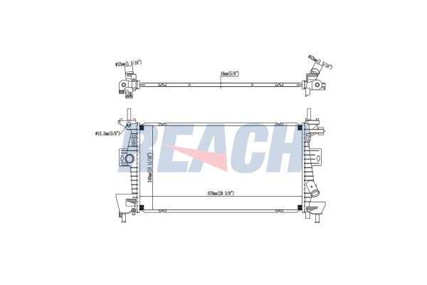Su Radyatörü  Ford Grand C-MAX (CB7)(2010->)  MAHER 10486
