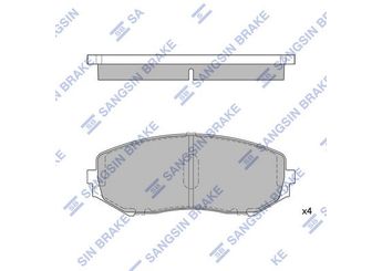 Fren Disk Balata Ön SANGSIN SP1416  5520065J11 5520065J00 5520065J01 5520065J10 5520065J11L00 5520065J22 5520065J23 5520065J23000 5520065J24 5520067D11