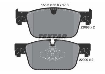Fren Disk Balata Ön TEXTAR 2209801  31423652 31423651 31658359 32276321 32373348