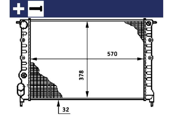 Su Radyatörü  BMW 5 Serisi Touring (E39)(1997->)  MAHLE CR 638 000S