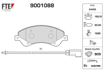 Fren Disk Balata Ön FTE 9001088  9001088 1371403 1433954 1534428 1554523 1560023 1721086 1824347 6C112K021BB 6C11-2K021-BB 6C112K021BC 6C11-2K021-BC 6C112K021BD 6C11-2K021-BD 6C112K021BE 6C11-2K021-BE 9C112K021BA 9C11-2K021-BA ME6C1J2K021BA ME6C1J-2K021-BA ME6C1J2K021BB ME6C1J-2K021-BB