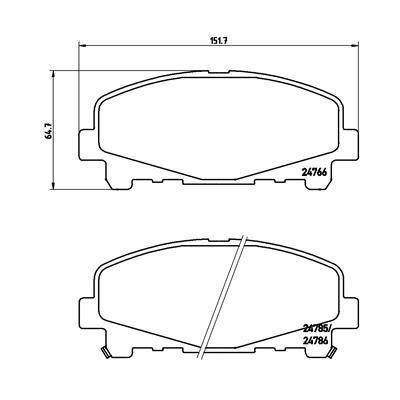 Fren Disk Balata Ön BREMBO P 28 043