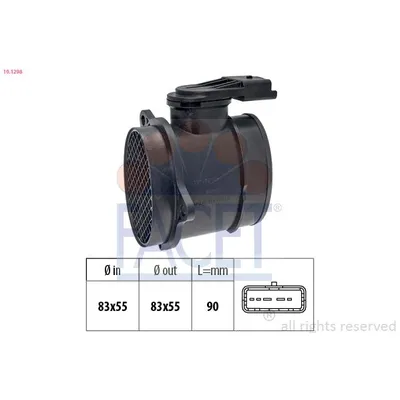 Hava Debimetresi  Peugeot 307 (S1)(01.2001->06.2005)  MOCA MAF370