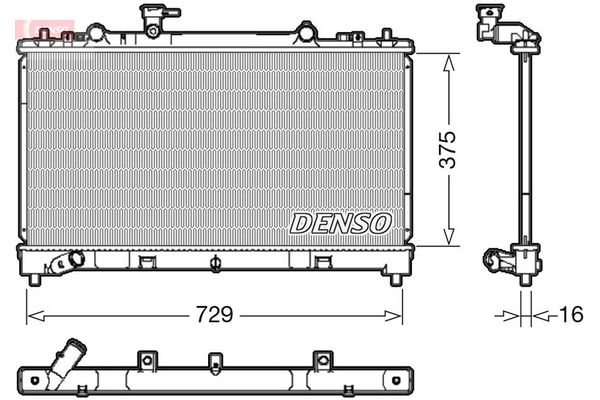 Su Radyatörü  DENSO DRM44038