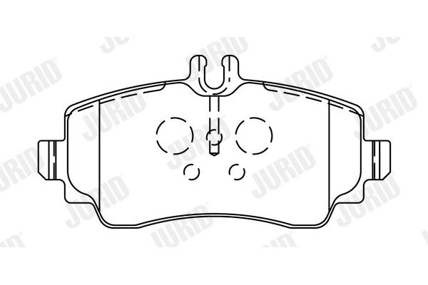 Fren Disk Balata Ön Mercedes A -Serisi (BM 168)(05.1997->)  JURID 571944J