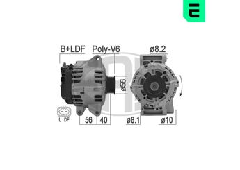 Alternatör  ERA 209147  95515967 09 551 5967 13502591 13 502 591 95 515 967 095 515 967