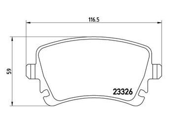 Fren Disk Balata Arka MAGNETI MARELLI 363700485083  44656028079 7E0698451 7E0698451A 7E0698451B 7H0698451 7H0698451B 7H0698451C JZW698451K 7E0698451C 7E0698451D 7H0698451D 7H0698451E