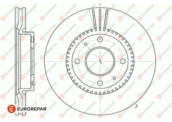 Fren Disk Ayna Ön Sağ ve Sol EUROREPAR 1642779180  1642779180 517123C100 517123D100 517123D300