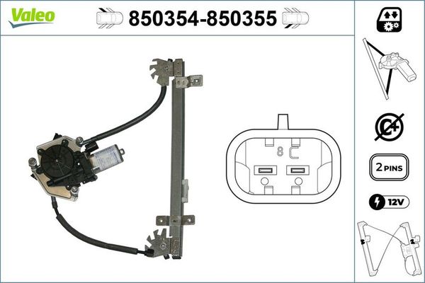 Cam Krikosu Arka Sol VALEO 850354