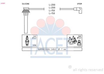 Buji Kablosu  FACET 4.9507  4883233 4883233AB