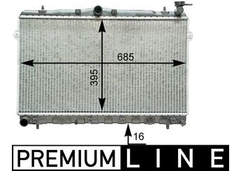 Su Radyatörü  MAHLE CR 1282 000P  6C118005CD 2531029000 2531029010