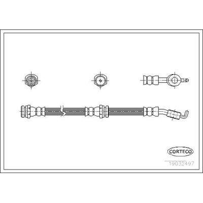 Fren Hortumu Arka Sağ veya Sol CAVO C901 230A