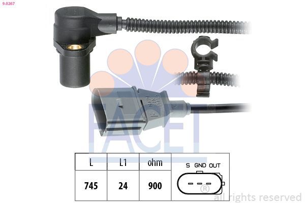 Krank Sensörü  Audi A6 Sedan (4B2)(06.2001->)  FACET 9.0267