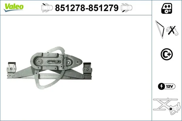 Cam Krikosu Arka Sol Ford Focus 3/4/5 Kapı (CAP)(08.2004->)  VALEO 851278
