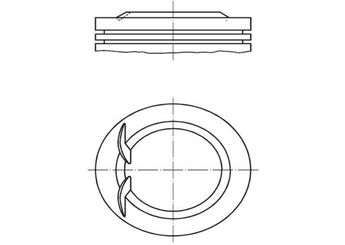 Piston (76.00MM-0.50)  GOETZE 87-71124-050  2341026400 2341026410 2341026420 23410 26410