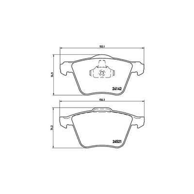 Fren Disk Balata Ön Ford S-MAX (CA1)(2006->)  MAGNETI MARELLI 363700424077