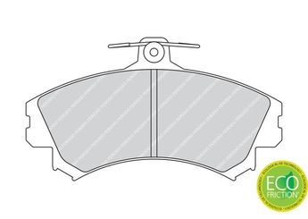 Fren Disk Balata Ön FERODO FDB1738  MR977117 X3511007 4544200920 4644201920 A4544200920 A4644201920 N4544200920 N4644201920 4605A734 4544201920
