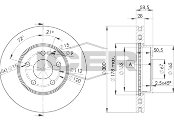 Fren Disk Ayna Ön Sağ ve Sol EUROREPAR 1642765880  1642765880 A4474210512 A447421051207 A6394210012 A6394210212 A6394210312 4474210512 447421051207 6394210012 6394210212 6394210312 447 421 05 12 639 421 00 12 639 421 02 12 639 421 03 12