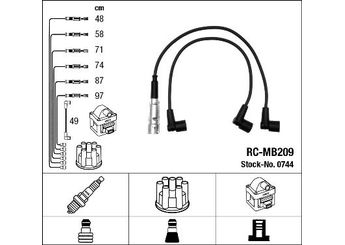 Buji Kablosu  NGK 0744  