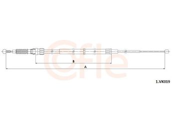 El Fren Teli Arka Sağ veya Sol CAVO 7002 746  5C0609721E 5C0609721BC 5C0 609 721 BC 5C0 609 721 E
