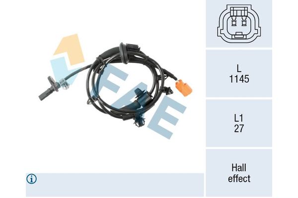 Abs Sensörü Ön Sağ Honda Jazz (GD1/5)(01.2002->)  MGA 33523