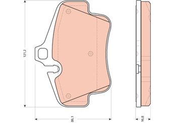 Fren Disk Balata Arka TRW GDB1758  982698451C 99635294700 99635294701 982 698 451 C 996 352 947 00 996 352 947 01 99735294800 997 352 948 00
