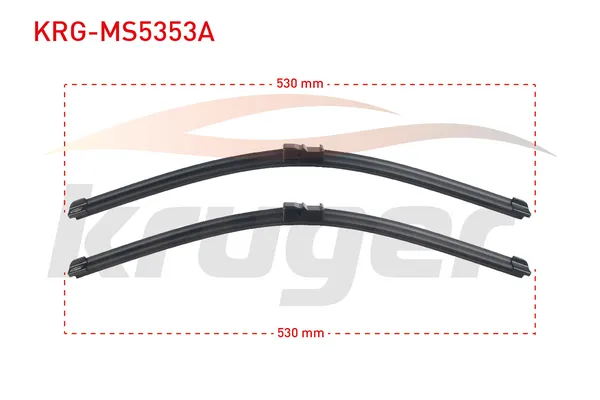 Silecek Süpürgesi Ön  530/530 mm - 21/21 inç Audi S8 (4E)(06.2006->)  KRUGER MS5353A