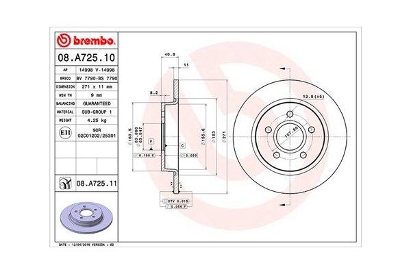 Fren Disk Ayna Arka Sağ ve Sol MAGNETI MARELLI 360406095500