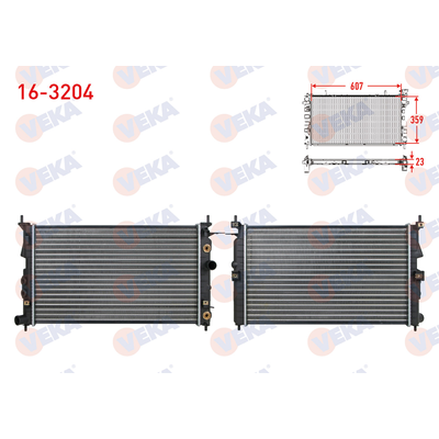 Su Radyatörü  VEKA 16-3204