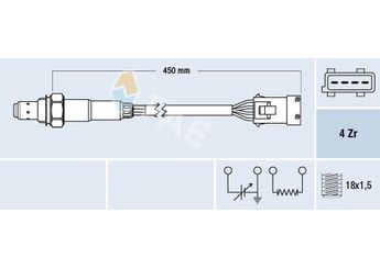 Oksijen (Lambda) Sensörü  FAE 77165  16287R 1628.7R