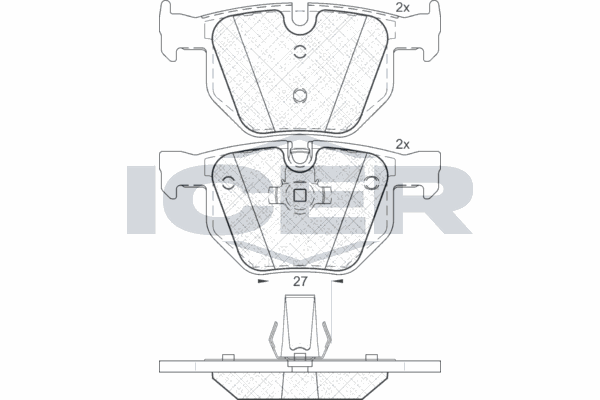 Fren Disk Balata Arka BMW 5 Serisi Touring (E61)(2004->)  AYD 60827A